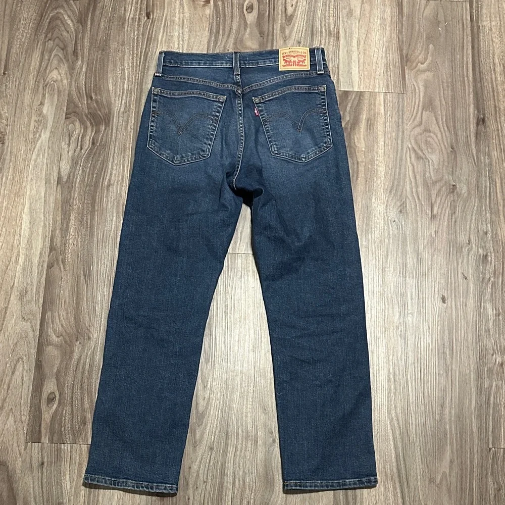 Signature by Levi Strauss Dark Blue Straight Jeans